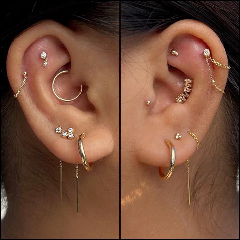 jewels • Instagram Gold Piece, Love Love Love, Love Love, Piercing Jewelry, Tattoos And Piercings, Ear Piercings, Tatting, Ear Cuff, Piercings