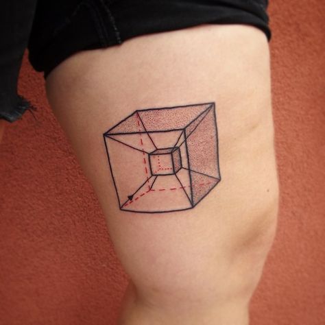 Did this lil tesseract on #freetlctattoo giveaway winner @brittholcomb. Thanks Britt! by winstonthewhale Tesseract Tattoo, Minimal Tattoos, Lost Cause, Science Illustration, Animation Illustration, Giveaway Winner, The Whale, Minimal Tattoo, Illustration Inspiration