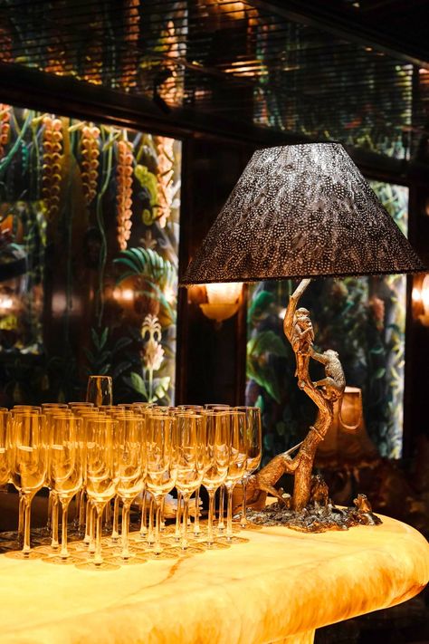 A night of Champagne with Louis Roederer at Annabel's | CN Traveller Champagne Lounge Ideas, Champagne Lounge, Art Deco Champagne, Red Velvet Sofa, Silver Room, Berkeley Square, Champagne Bar, Lounge Ideas, Glass Of Champagne