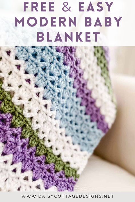 Ready to create a timeless treasure for your baby or a loved one? Our free modern crochet baby blanket pattern provides easy, step-by-step instructions for crafting a stylish throw perfect for any nursery. Ideal for both beginners and experts alike, this beginner-friendly pattern will have you crocheting in no time. Fast Crochet Baby Blanket Pattern, Baby Boy Blankets Crochet Free Pattern, Bohemian Baby Blanket Crochet Pattern, Bernard Baby Blanket Crochet Pattern, Crochet Easy Blanket Pattern, Easy Crocheted Baby Blanket, Baby Girl Crochet Patterns Free Blanket, Small Baby Blanket Crochet Pattern Free, Crochet Toddler Blanket Pattern Free