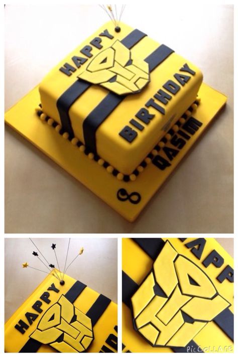 Bumblebee Transformer birthday cake Transformer Birthday Cake, Rescue Bots Cake, Birthday Cake Boys, Transformers Ideas, Transformers Birthday Cake, Birthday Cakes For Girls, Rescue Bots Birthday, Cakes For Girls, Transformers Cake