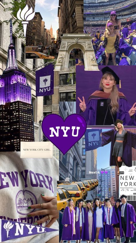 #wallpaper #college #university #nyu #newyork #nyuaesthetic #collegeaesthetic #newyorkcity #citylife #purple #citygirls 💜 College Vision Board, Law School Inspiration, Usa University, College Motivation, Nyc Baby, New York University, College Majors, College List, College Aesthetic