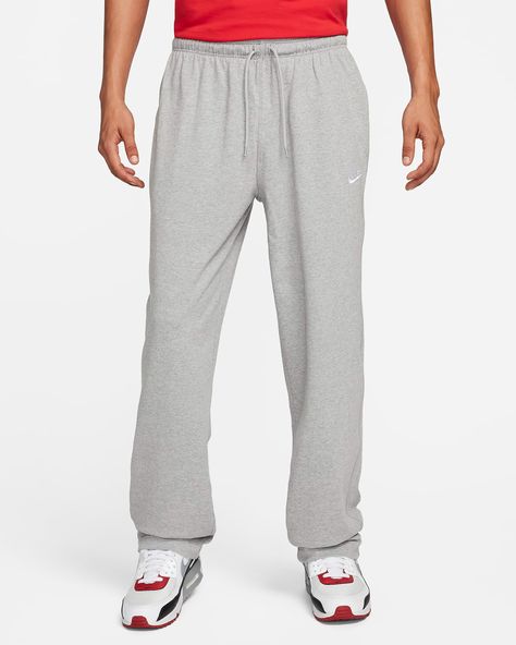 Nike Sportswear Club Men's Knit Open-Hem Pants. Nike.com Oversized Nike, Hem Pants, Pants Nike, How To Hem Pants, Sports Wear, Men's Knit, Sport Wear, Nike Pants, Nike Sportswear