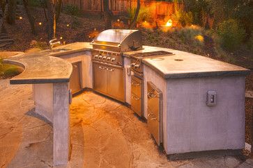 Stucco Outdoor Kitchen, Smooth Stucco, Bbq Shed, Outdoor Kitchen Design Ideas, Bbq Island, Patio Kitchen, Basic Kitchen, Redwood City, Island Ideas