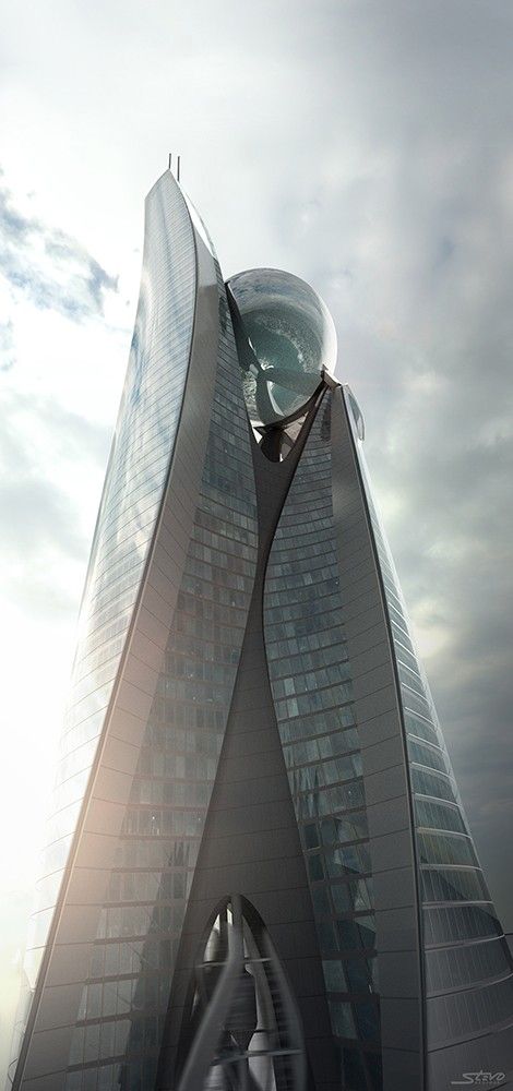 Skyscraper Movie, Art Gallery Architecture, Architectural Homes, Memorial Design, Catalog Ideas, Movie Production, Galleries Architecture, Street Installation, Modern Skyscrapers