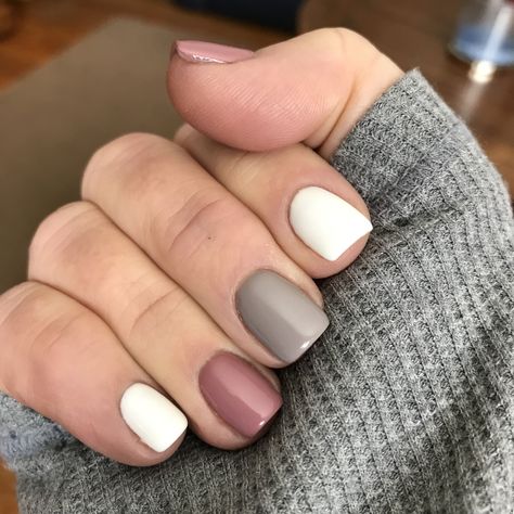 september nails 2024 #SeptemberNails2024  #FallNailTrends  #AutumnNailArt  #SeptemberManicure  #NailInspo2024  #FallNails2024  #AutumnVibes  #NailGoals  #SeasonalNails  #NailDesigns2024 Gel Nail Designs February, Spring Neutral Nails 2023, Dip Powder Nails Round Shape, Short Acrylic Nails Multicolor, At Home Gel Manicure Designs, 3 Different Color Nails, Mat Finish Nails, Dipped Nail Colors Powder, Gray Dipped Nails Ideas