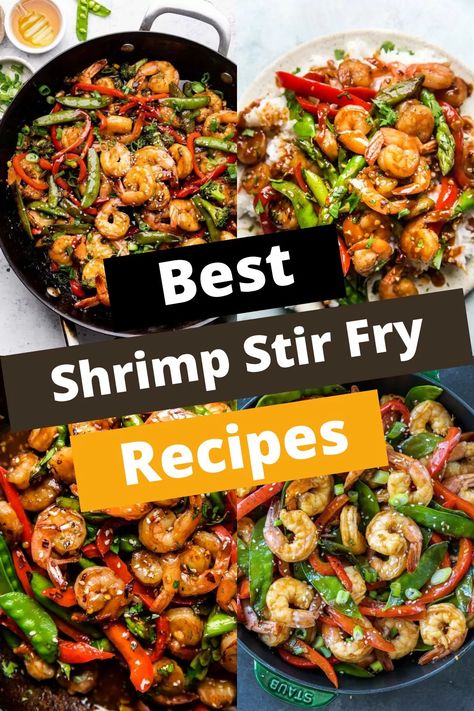 Shrimp Stir Fry Stir Fried Shrimp Recipes, Seafood Stir Fry Recipe, Shrimp Stir Fry Recipes Healthy, Stir Fry Recipes Shrimp, Shrimp Stir Fry Recipes Easy, Shrimp Stir Fry Recipes, Stir Fried Shrimp, Shrimp Stirfry, Stir Fry Shrimp