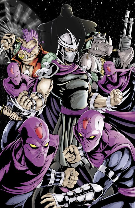 TMNT- Shredder and the Foot by WiL-Woods on DeviantArt Tmnt Villains, Ninja Turtles Shredder, Ninja Turtles Movie, Teenage Mutant Ninja Turtles Artwork, Teenage Mutant Ninja Turtles Art, Ninja Turtles Artwork, Teenage Ninja Turtles, Tmnt Art, Ninja Turtles Art