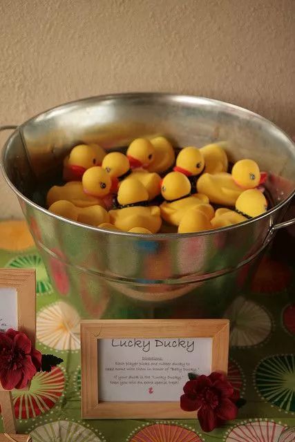 24+ Cute Rubber Duck Themed Baby Shower Ideas 2023 Duck Themed Baby Shower Ideas, Duck Baby Shower Theme, Rubber Ducky Party, Duck Game, Rubber Ducky Birthday, Rubber Duck Birthday, Themed Baby Shower Ideas, Lucky Ducky, Ducky Baby Showers