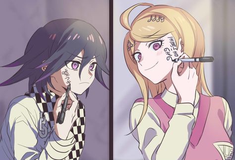 Danganronpa V3 Characters, Kaede Akamatsu, Izuru Kamukura, New Danganronpa V3, Kokichi Ouma, Danganronpa Memes, Danganronpa 3, Danganronpa V3, Danganronpa Characters