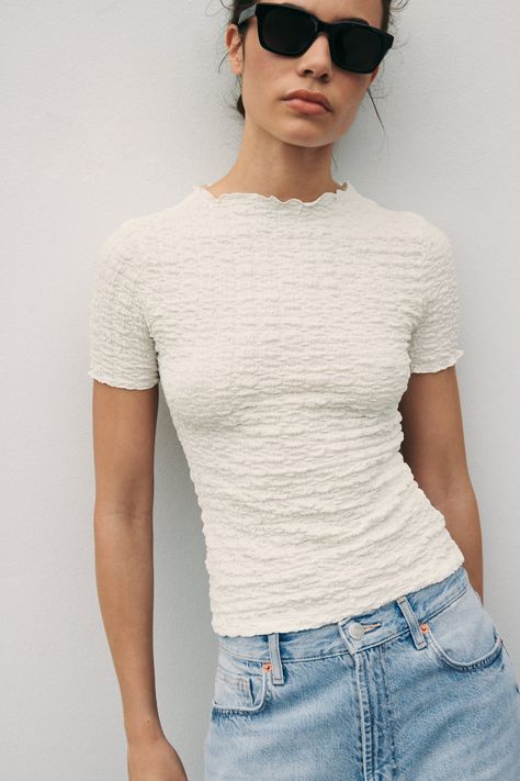 Zara Trends, Lace Camisole Top, Zara Spain, Crochet Bralette, Textured Top, Poplin Top, Autumn 2023, Lace Camisole, Leopard Print Top