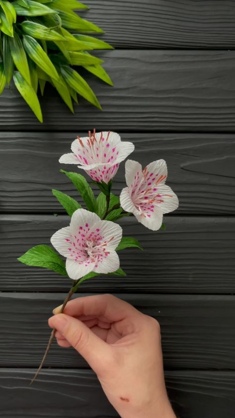 Beautiful Rose Paper Flower #diy #diycrafts #homedecor #paperflowers #papercrafts | Instagram Rose Paper Flower, Paper Lily, Origami Flowers Tutorial, Crepe Paper Flowers Diy, Crepe Paper Flower, Paper Flowers Diy Easy, Tissue Paper Flowers Diy, Diy Floral Decor, Paper Flower Art