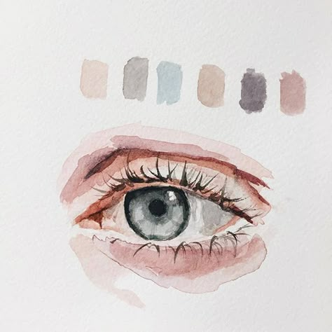 •°•✧ Pinterest - @ Tanyacrumlishx•°•✧ Watercolor Eyes, Drawing Eyes, Seni Dan Kraf, Eye Painting, 수채화 그림, Arte Sketchbook, Eye Art, Watercolor Portraits, Eye Drawing