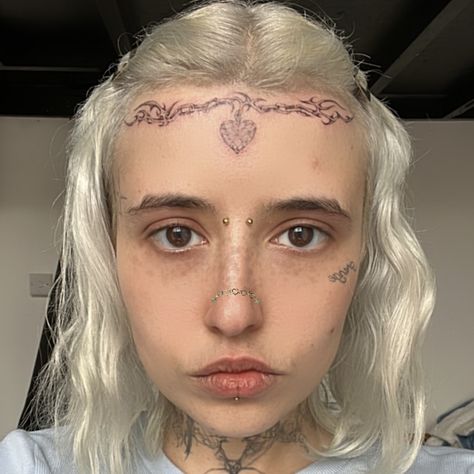 Elph Face Tats, Elven Princess, Tattoo People, Under My Skin, Face Tattoos, Face Tattoo, Tattoo Design Book, White Tattoo, Body Modifications