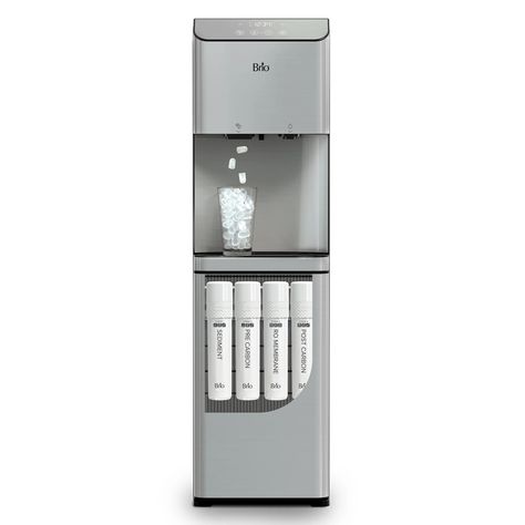 Brio® Water offers a wide selection of Bottled and Bottleless Water Coolers. Choose from top or bottom loaded water coolers with hot, cold or room temp. Water Dispenser Ideas Kitchens, Filtered Water Dispenser, Chill Drinks, Water Spout, Cooler Designs, Water Ice, Reverse Osmosis System, Bottle Stand, Water Coolers