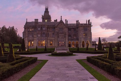 Manor Aesthetic, Castle Hotels In Ireland, Gothic Manor, Luxury Castle, Adare Manor, Limerick Ireland, Ashford Castle, Irish Castles, Romantic Hotel