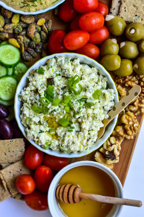 Crazy Feta Jalapeno Dip - Dana Monsees Nutrition Crazy Feta, Greek Olive Oil, Holiday Party Appetizers, Jalapeno Dip, Fast Casual Restaurant, Feta Dip, Greek Olives, Party Appetizers, Roasted Garlic