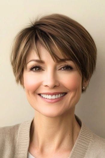 Pixie haircut ideas Pixie Haircut For Fine Thinning Hair, Long Sides Short Back Hairstyles, Soft Classic Short Hair, Short Bobs For Fine Hair Over 50, Hairstyles For Thinning Hair For Women, Short Styles For Fine Hair, Short Hairstyles Older Women, Short Haircuts For Fine Flat Hair, Short Cuts For Fine Hair