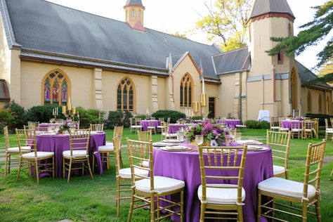 Eco-Friendly Biodegradable Paper Plates | eFavormart.com Bicycle Wedding Cake, Wedding With Purple, Centerpiece Filler, Rustic Cupcakes, Centerpiece Craft, Table Garland, Feather Centerpieces, Purple Table, Sequin Backdrop