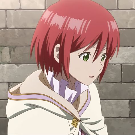 Shirayuki Icon, Red Hair Anime, Shirayuki Hime, Snow White With The Red Hair, Hair Anime, Japanese Fashion, Red Hair, Anime Icons, Snow White