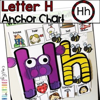 Alphabet Anchor Chart | Letter H1 Interactive Anchor Charts, Preschool Prep, Letter H, Anchor Chart, The Anchor, Different Words, School System, Letter T, Simple Prints