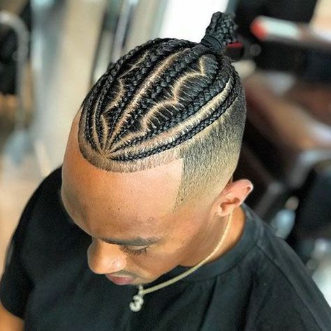 Cornrow Braids with Shaved Sides - Best Cornrows Hairstyles For Men: Cool Cornrow Braids Styles - #menshairstyles #menshair #menshaircuts #menshaircutideas #menshairstyletrends #mensfashion #mensstyle #fade #undercut #barbershop #barber #cornrows #manbraids #braids Boys Braids, Male Haircut, Braids With Fade, Braid Styles For Men, Scalp Braids, Boy Braids Hairstyles, Cornrow Hairstyles For Men, Hairstyles Braid, Braids For Boys