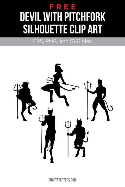 Devil Silhouette, Silhouette Clip Art, Png Transparent, Free Svg, Clip Art, Illustrations, Movie Posters, Art, Film Posters