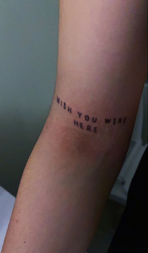 I Wish You Were Here Tattoo, As You Wish Tattoo, Pink Floyd Wish You Were Here Tattoo, Comfortably Numb Tattoo, Wish You Were Here Tattoo, Pink Floyd Tattoo Lyrics, Body Distortion, Morrissey Tattoo, Numb Tattoo