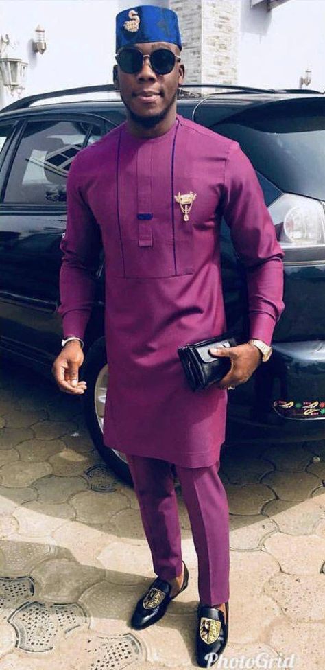 Burgund Suit African Men Clothing African Men Outfit - Etsy Croatia African Male Suits, African Men Clothing, Matching Pants Set, Costume Africain, African Suit, Nigerian Men Fashion, Dashiki Shirt, African Wear Styles For Men, African Attire For Men