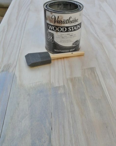 weathered gray stain Weathered Gray Wood Stain, Gray Wood Stain, Weathered Gray Stain, Varathane Wood Stain, Weathered Grey Stain, Grey Stained Wood, Gray Stain, Inexpensive Furniture, Grey Stain