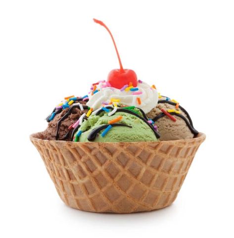 Ice Cream Sunday, Waffle Bowl, Photo Cutout, Best Ice Cream, Cozy Kitchen, Ice Cream Sundae, Frozen Treats, Ice Cream Recipes, Cute Food