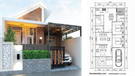 House Outer Design, Modern Small House Design, Minimal House Design, Minimalist House Design, Home Design Decor, Facade House, Home Design Plans, Small House Design, Home Office Design