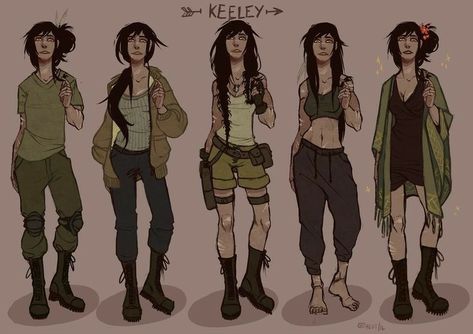 Dystopian Outfits Drawing, Zombie Apocalypse Reference, Twd Oc Art, Zombie Apocalypse Oc Art, Outfits Apocalipsis Zombie, Apocalypse Outfit Drawing, Zombie Apocalypse Outfits Drawing, Dystopian Outfits Character Inspiration, Zombie Apocalypse Character Design