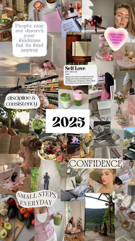 Vision board 2025 Vision Board For 2025 Ideas, Vision Board List Goal Settings, Photos For 2025 Vision Board, 2020 Vision Board, Vision Boards Ideas 2025, Vision Boards Collages, Vision Board 2025 Asthetic, Mood Boards Aesthetic 2025, 2025 Vision Boards Ideas