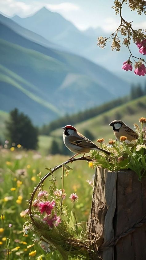 Mountain Landscape Photography, Grass Wallpaper, Zinnia Flowers, Flowers For You, Night Night, Amazing Nature Photos, Colorful Birds, Nature Animals, New Artists