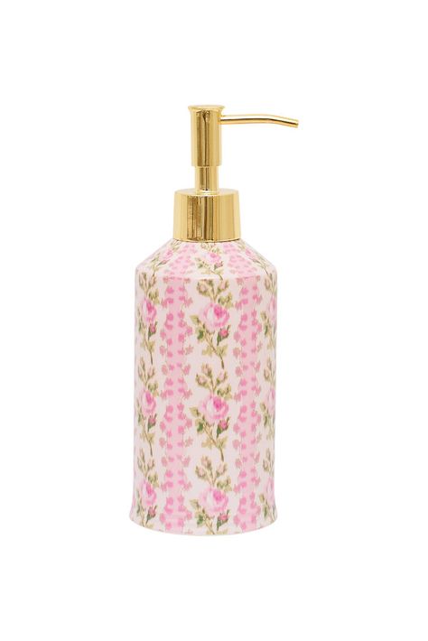 Cute Aesthetic Home Decor, Unique Soap Dispenser, Fun House Decor Ideas, Love Shack Fancy Decor, Bathroom Decor Cute, Pink Apartment Living Room, Light Pink Bathroom Decor, Fancy Room Decor, Old Bathroom Decor