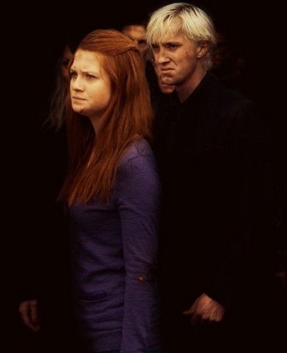 Ginny And Draco, Ginny Weasley Fan Art, Draco And Ginny, Ginny Potter, Harry Potter Ginny Weasley, Harry Potter Ginny, Fanfiction Ideas, Malfoy Family, Harry Potter Percy Jackson