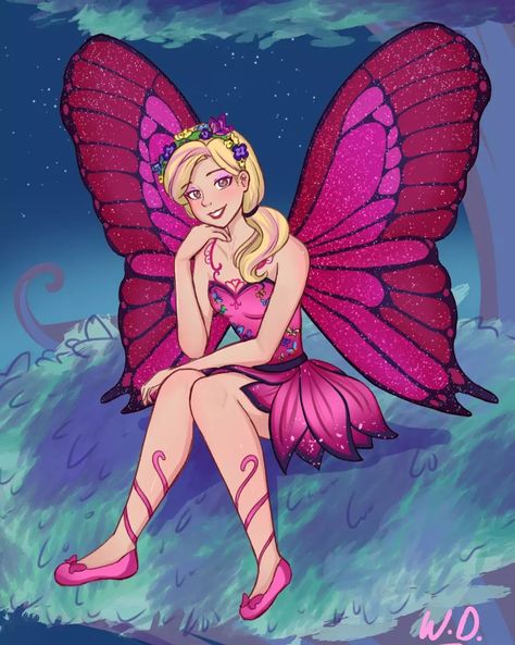 Barbie Movie Art, Barbie Drawings, Barbie Fanart, Barbie Series, Barbie Film, Barbie Photos, Mariposa Butterfly, Princess Charm School, Barbie Art