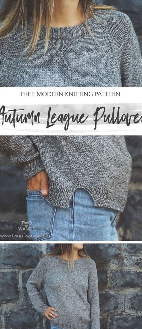 Easy Sweater Knitting Patterns, Two Of Wands, Friday Night Football, Modern Knitting Patterns, Beginner Knitting Pattern, Baby Sweater Knitting Pattern, Pullover Pattern, Modern Knitting, Raglan Sweater