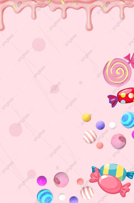 Candyland Invitations, Candy Wallpaper, Background Sweet, Candy Background, Valentines Day Poster, Candy Poster, Pastel Candy, Retro Candy, Doodle Cartoon