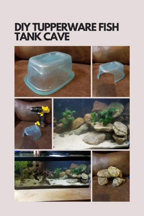 Diy Aquarium Decor, Cool Fish Tank Decorations, Saltwater Aquarium Setup, Turtle Aquarium, Fish Aquarium Decorations, Fish Tank Themes, Aquarium Rocks, Fish Tank Terrarium, Diy Fish Tank