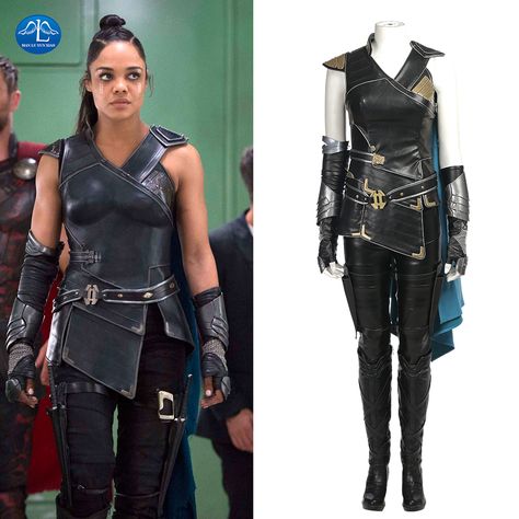 Thor Ragnarok Valkyrie, Valkyrie Cosplay, Valkyrie Costume, Thor Costume, Ragnarok Valkyrie, Leather Suit, Battle Suit, Thor Ragnarok, Marvel Cosplay