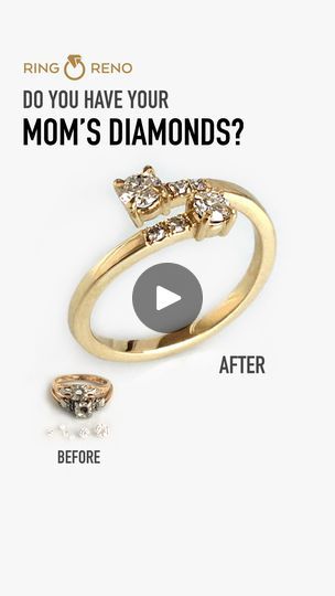 Remake your well loved jewels | Diamonds and gemstones can hold memories and stories. We reset your jewels so you can keep them close and wear them everyday | By Ring RenoFacebook 1k Views, Better Love, Reno, Diamond Ring, Hold On, Diamonds, Gemstones, Canning, Ring