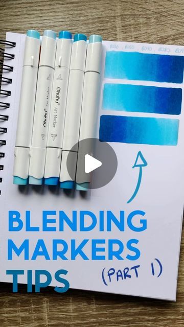 Coptic Marker Drawings, Marker Painting Drawings, Alcohol Marker Tips And Tricks, Cute Drawing Ideas With Markers, How To Blend Ohuhu Markers, How To Blend With Alcohol Markers, Best Markers For Coloring, Drawings With Color Markers, Blending Alcohol Markers