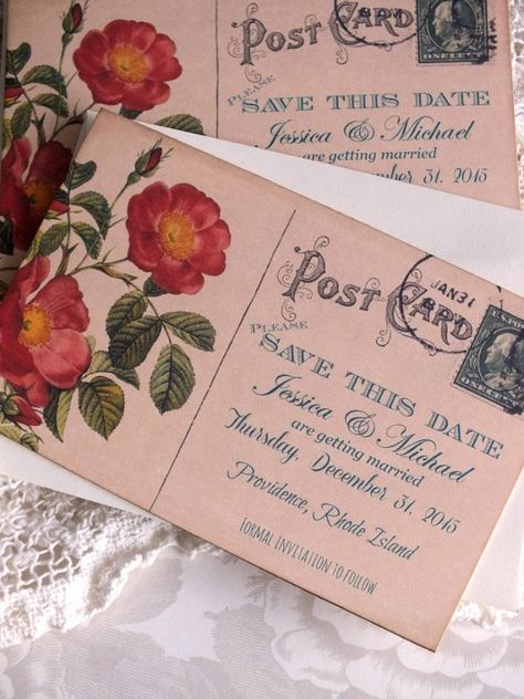 This is a Custom Order for Daniella J. Ferraro...thank you so much for your purchase! 110 Save the Date cards @ $187.00 plus shipping. The $50 deposit has been deducted from this final billing. If youre having a vintage wedding, take a look at these lovely vintage postcard Save Vintage Wedding Flower Arrangements, Vintage Wedding Cake Table, Vintage Wedding Table Settings, Dental Graduation, Postcard Save The Date, Postcard Wedding, Vintage Wedding Table, Vintage Wedding Cards, Personalized Cards