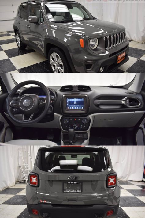 Certified 2020 Jeep Renegade Limited Car Mods, Jeep Renegade, First Car, Jeep Life, Backup Camera, Media Center, Future Car, Roof Rack, A A