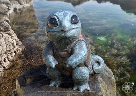 ArtStation - Squirtle 2, Joshua Dunlop Joshua Dunlop, Rj Palmer, Realistic Pokemon, Nurse Joy, Pokemon In Real Life, Pokemon Realistic, Real Pokemon, Madara Susanoo, Cool Pokemon Cards