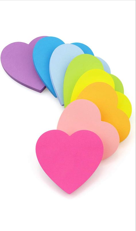 8 Bright Colors: Including blue, light blue, green, yellow, orange, rose red, pink and purple; colorful memo pads that look good and are hard to ignore. High quality paper, smooth writing, easy to use and peel, no residue, can keep clean and tidy. #affiliate #organization #stationery #office #officedecor #aesthetic #notetaking #school #supplies Cute Stationary School Supplies, Stick Notes, Fine Writing Instruments, Note Pads, Sticky Pads, Paper Flower Wall, Hanging Flower Wall, Memo Pad, Colorful Heart