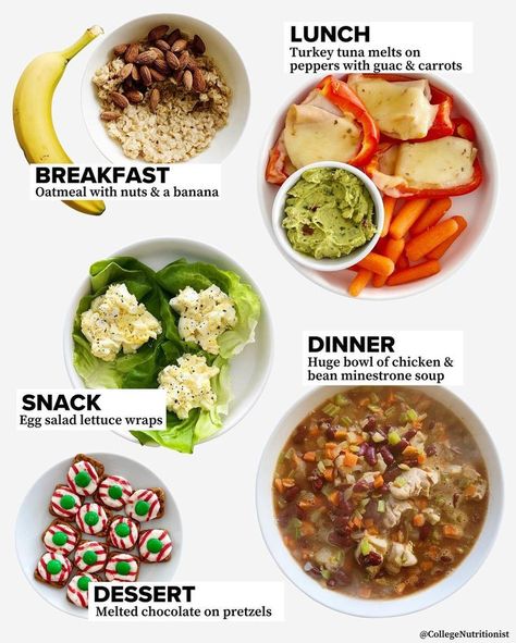 Healthy Daily Meals, Lunch Plan, Menu Sarapan Sehat, Meal Planning Menus, Resep Diet, Calorie Meal Plan, Easy Healthy Meal Prep, Healthy Menu, Makanan Diet