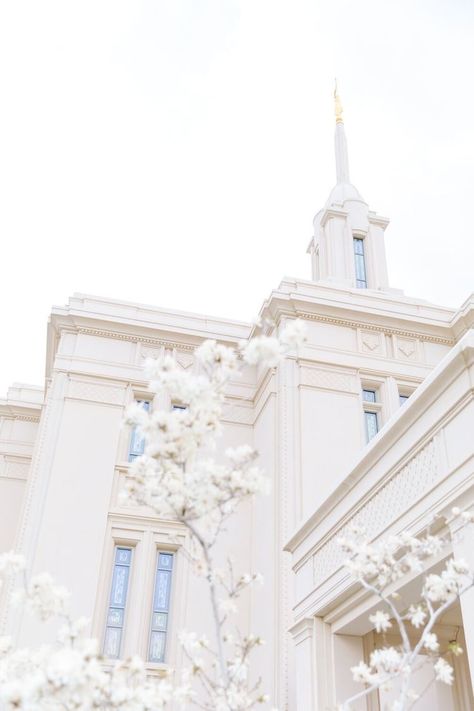 Payson Utah Temple, Blossom Season, Bridal Photos, The Temple, Wonderful Time, How Beautiful, So Beautiful, Utah, Landscaping